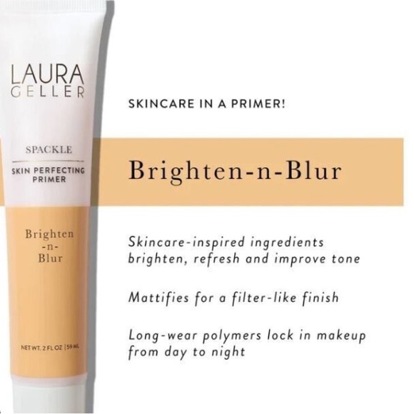 Laura Geller Spackle Brighten & Blur Skin Perfecting Primer NWT - Picture 2 of 13